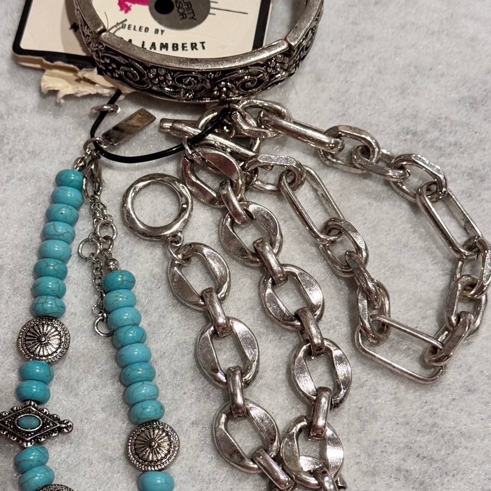 Idyllwind- Silver Turquoise 4 Bracelets - image 2